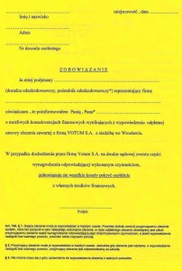 Żółte papiery VOTUM 1 Zółte papiery VOTUM 1